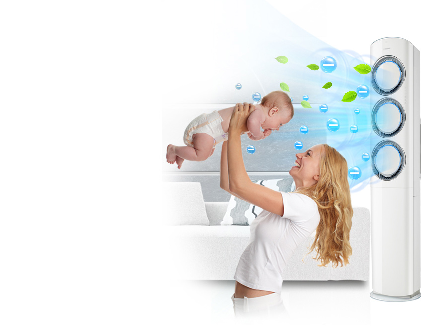 Cách sử dụng máy lạnh cho trẻ sơ sinh
